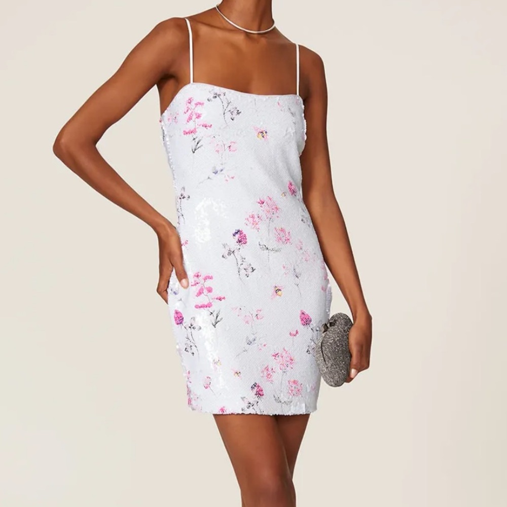 LIKELY Floral Sequin Reese Mini Dress